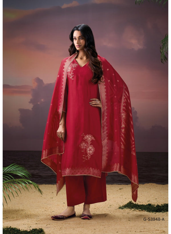 hand embroidery ethnic suit