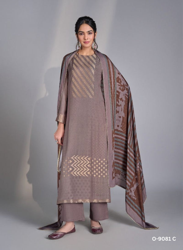 wedding wear pashmina suit