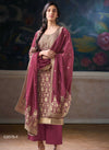 Women silk suit with jari work